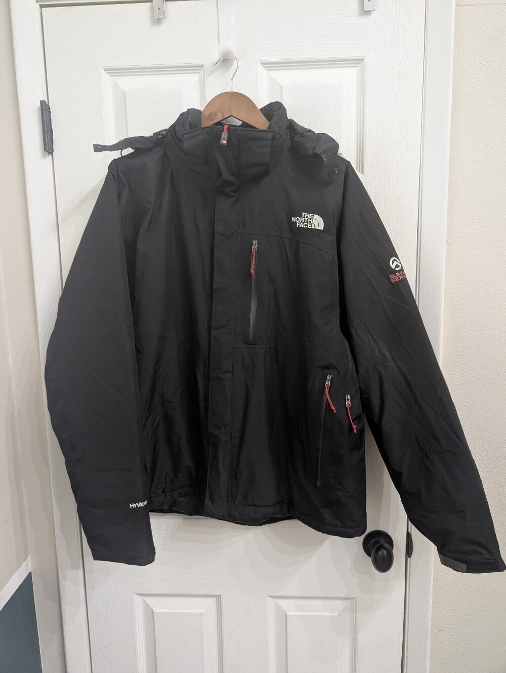 The North Face Men's XL Black Summit Series Jacket Coat Removable Hood